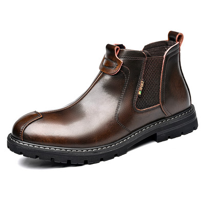 odos vyriški batai Prabangūs prekės ženklo lauko darbo batai Italų rankų darbo dizainerio verslo vyrų laisvalaikio batai Vyriški kulkšnies batai