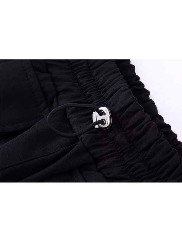 TRAF Crne mini suknje Ženska kargo suknja visokog struka 2022. Modna ženska suknja jesen zima Ulična odjeća Kratke suknje za žene