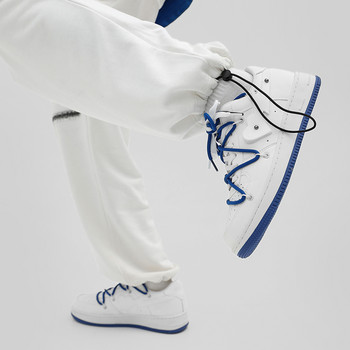 маратонки Мъжки Дамски Blue Love Дизайнерски Класически дишащи ежедневни маратонки Женски тенис на открито Walk Малки бели обувки QX003