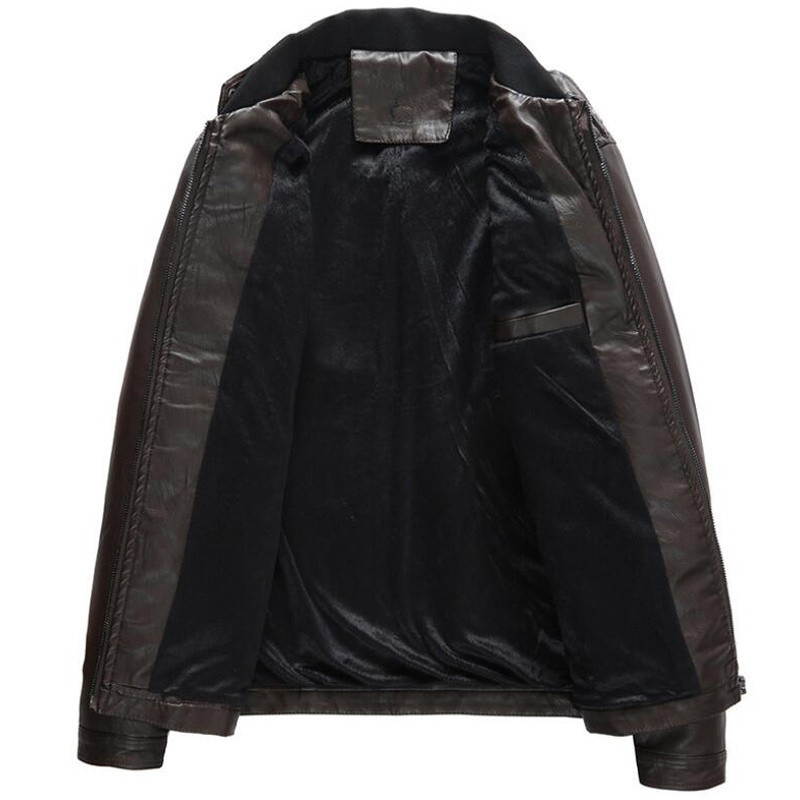 Pánska PU bunda, módna motocyklová motorkárska bunda z umelej kože, pánske jarné a jesenné oblečenie, pánske klasické zamatové kabáty