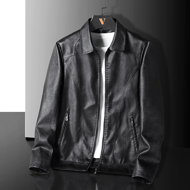 Autumn Men Casual Motorcycle Biker Δερμάτινο παλτό Ανδρικά vintage outwear Επίσημο μπουφάν PU Ανδρικό μπουφάν Oversize Plus Size 8XL
