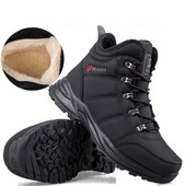 Ανδρικές μπότες Snow Outdoor Ανδρικά παπούτσια Αδιάβροχα αντιολισθητικά χειμωνιάτικα μποτάκια Ελαφριά ψηλοτάπητα παπούτσια στον αστράγαλο Μπότες ζεστής γούνας μαλακές για χιόνι