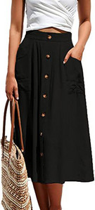 2023. gada sieviešu vasaras sauļošanās kleita, ikdienišķa ar augstu vidukli, gari svārki, poga, vienkrāsains, kabatas vestidos.