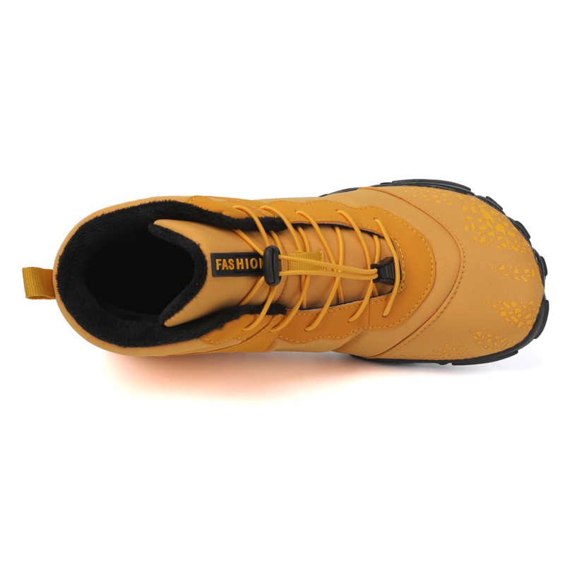 Zimske čizme za snijeg Muške gležnjače velike veličine Duge plišane tople cipele za slobodno vrijeme na vezanje Unisex tenisice za hodanje Neklizajuće Izdržljive