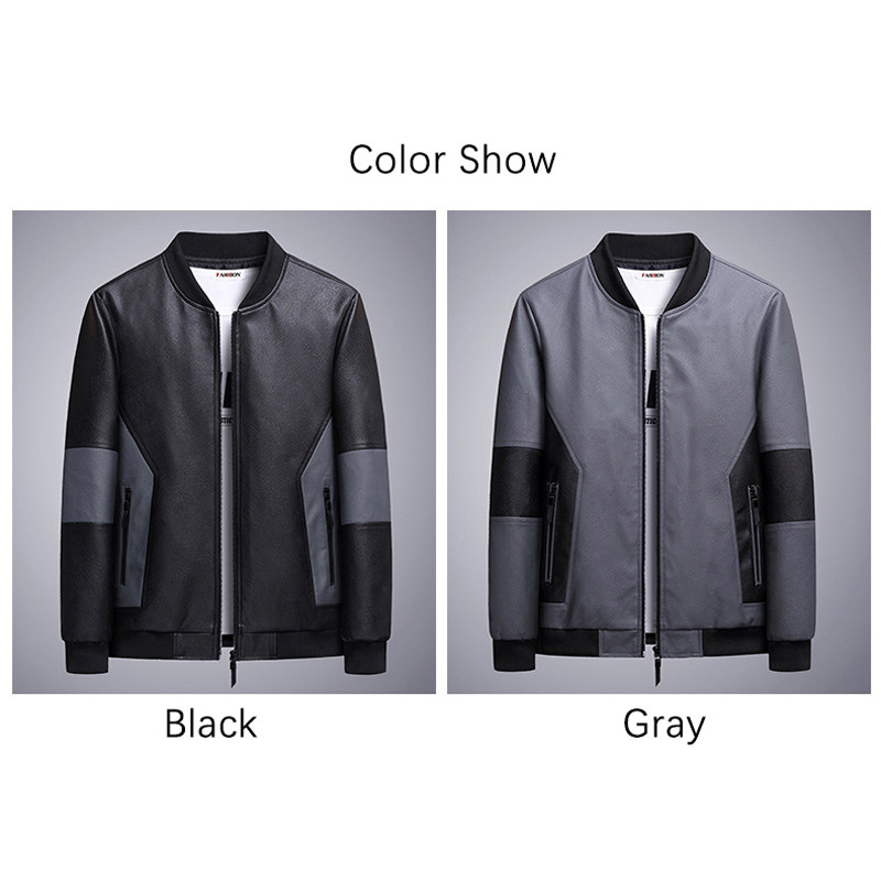 Brend BROWON Kožne jakne za muškarce Jesenska moda 2023. zimski kaput kontrastnih boja muška ležerna gornja odjeća jakna muška odjeća