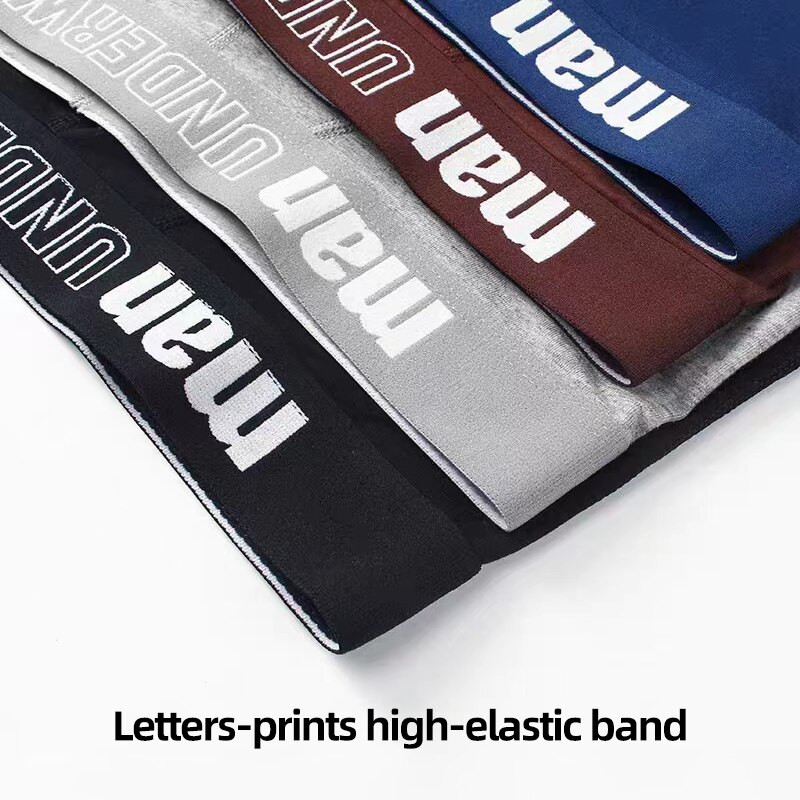 Muške seksi gaće Sportske bokserice Donje rublje Crno Sivo L XL XXL Mekane prozračne modne kratke hlače sa širokim pojasom