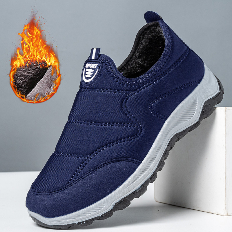 Χειμερινά ανδρικά αθλητικά παπούτσια Ζεστή γούνα ανδρικά μποτάκια άγκιστρο Ανδρικά βελούδινα μποτάκια χιονιού Plus size Παπούτσια για ζευγάρια Αντιολισθητικά Ανδρικά μποτάκια Casual ανδρικά παπούτσια