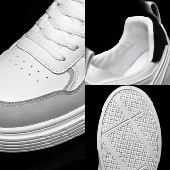 Мъжки маратонки Нови ежедневни обувки Дизайнерски обувки Мъжки дишащи бели обувки Обувки с връзки Вулканизирани обувки Tenis Para Hombre