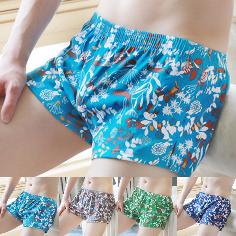 Muške bokserice, tkane pamučne donje hlače za spavanje, češljane muške donje hlače, široke prozračne bokserice za dječake A30