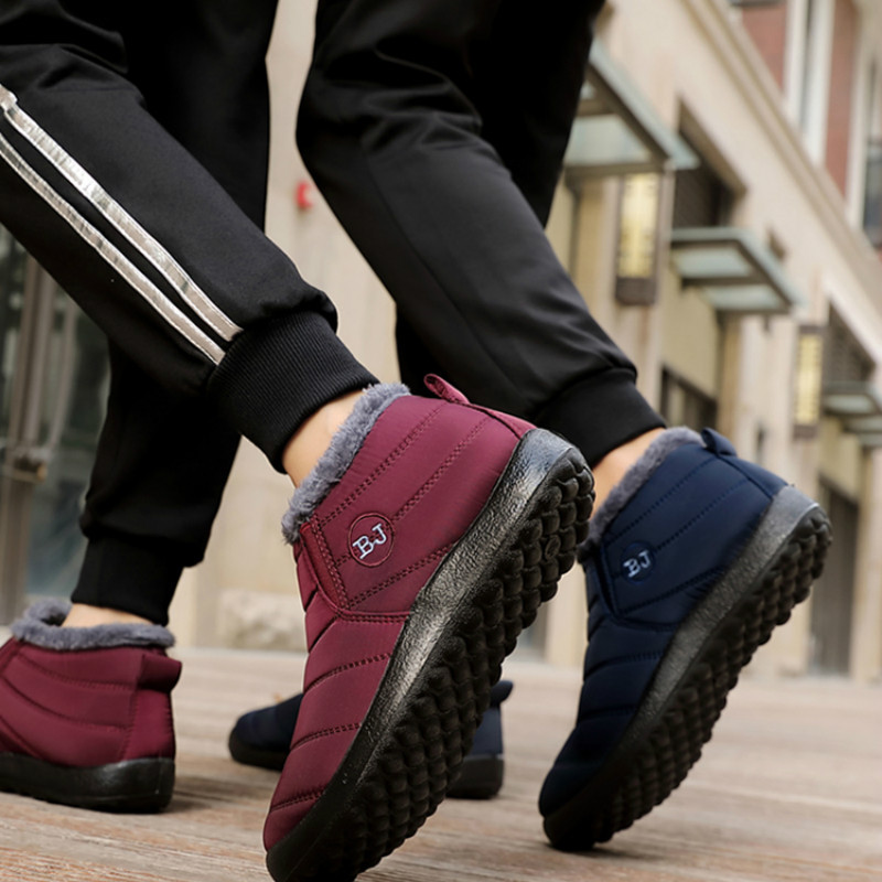 Meeste saapad Kerged talvejalatsid meestele Lumesaapad Veekindlad talvejalatsid Plus-suuruses 47 Unisex pahkluu talvesaapad