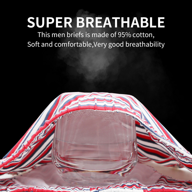 95% βαμβακερά ανδρικά σλιπ 2022 ριγέ εσώρουχα Super soft εσώρουχα S-XXL Stretch Ανδρικά αγόρια