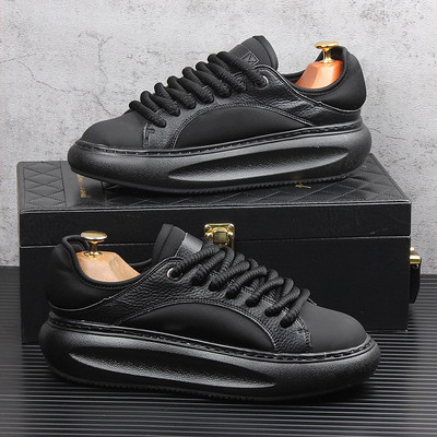 Vyriški laisvalaikio sportbačiai platforma balti batai laisvalaikis vyriški sportbačiai neslystantys vyriški vulkanizuoti batai oro pagalvėlė riedlenčių batai vyriški