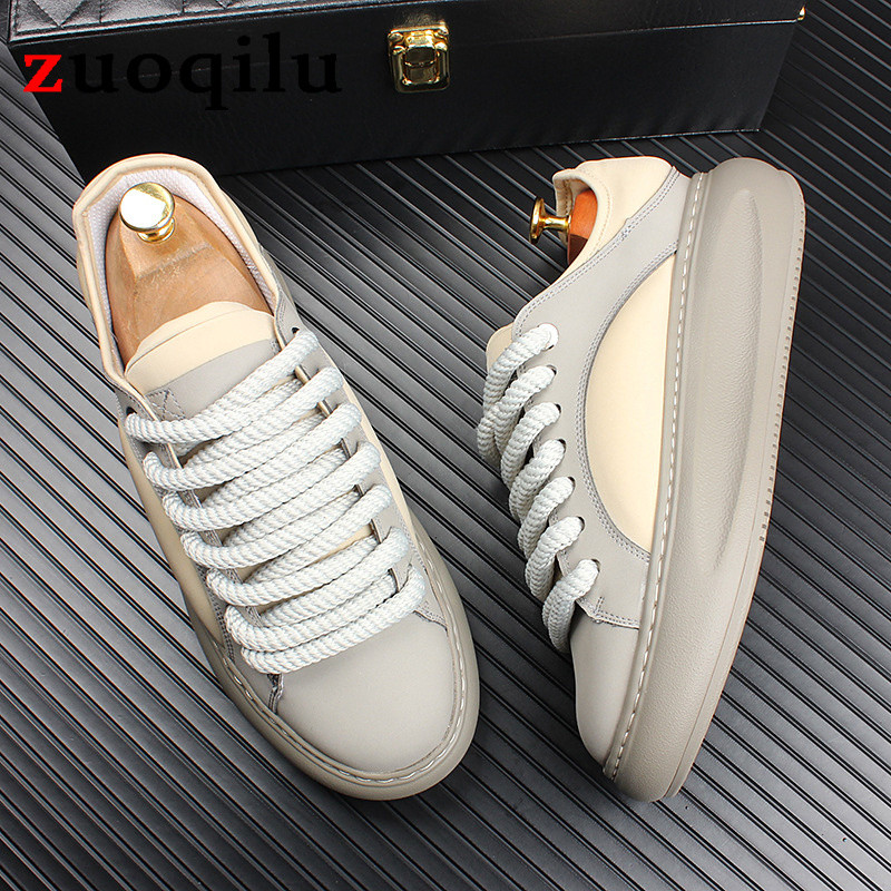 Vyriški laisvalaikio sportbačiai platforma balti batai laisvalaikis vyriški sportbačiai neslystantys vyriški vulkanizuoti batai oro pagalvėlė riedlenčių batai vyriški