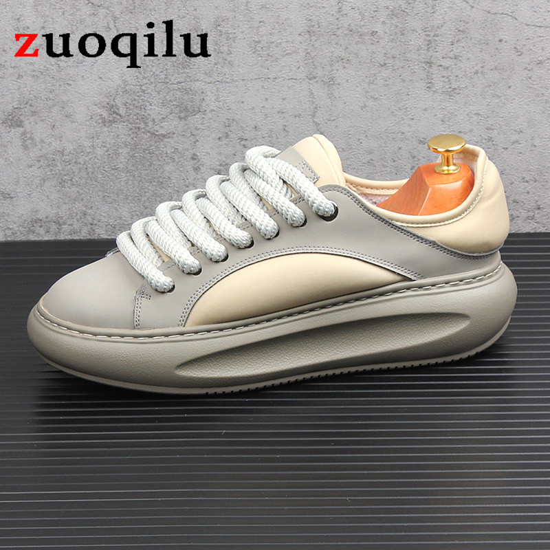 Vyriški laisvalaikio sportbačiai platforma balti batai laisvalaikis vyriški sportbačiai neslystantys vyriški vulkanizuoti batai oro pagalvėlė riedlenčių batai vyriški