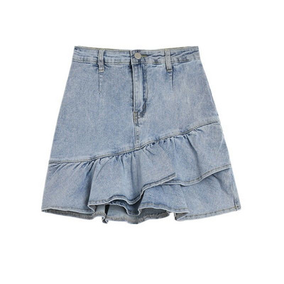 Ležerna traper mini suknja Ženska ljetna 2023. Harajuku Y2k plisirana suknja visokog struka Plava odjeća u japanskom korejskom stilu Novo Howdfeo