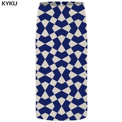 KYKU kvetinové sukne pre ženy, čierne farebné párty sukne, ležérne retro listové kvetinové 3D potlačené sukne, ceruzková vtipná dámska sukňa