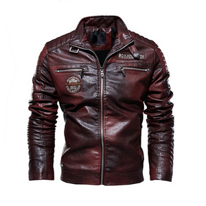 Maxulla Zimske muške PU jakne Modni muški hip hop motociklistički kožni kaputi Ležerni uski poslovni kožni kaput Muška odjeća