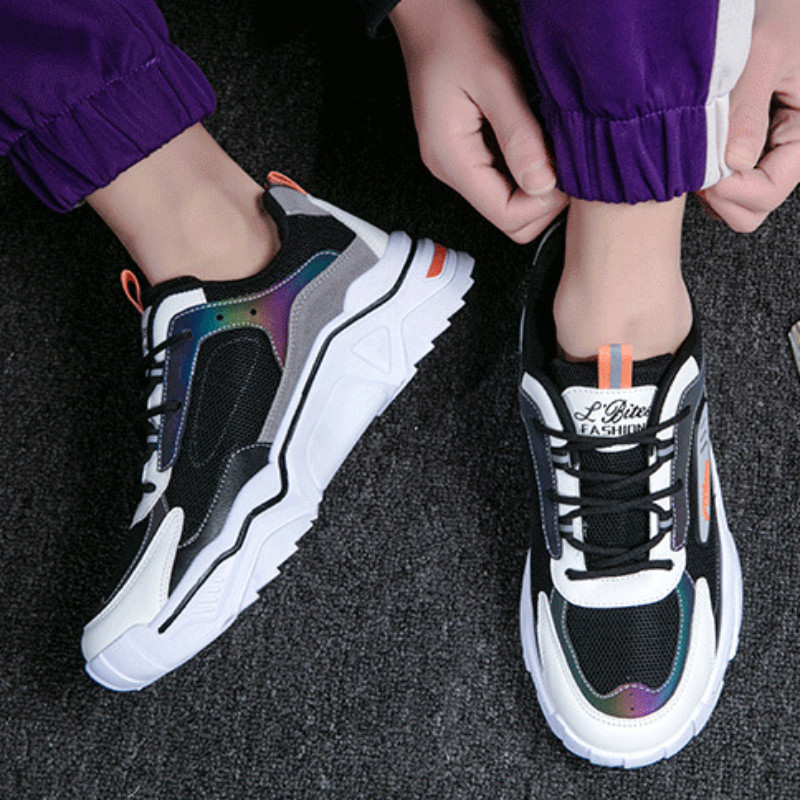 Mrežaste prozračne tenisice Muškarci Ljetni sportovi Ležerne platforme za povećanje visine Jogging Fitness Cipele za tate Zapatillas De Deporte