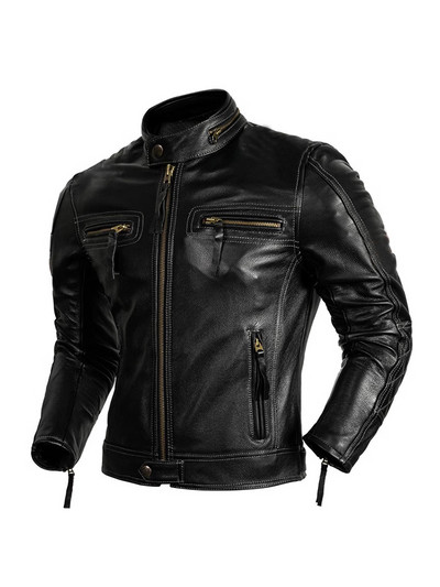 Mauroicardi proljeće jesen cool crna trkaća motociklistička jakna od umjetne kože muška luksuzna dizajnerska emo odjeća s patentnim zatvaračem 2023.