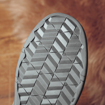 Μόδα 2019 Νέο Φθινοπωρινό Χειμώνα Δερμάτινο Keep Warm Ankle Boots Outdoor Brand Ανδρικές μπότες χιονιού Μεγάλο μέγεθος Ανδρικά παπούτσια casual μέγεθος 38-44