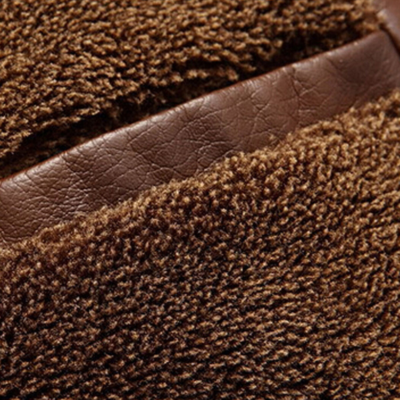 Zimska kožna jakna Muški kaputi Marka 5XL Visokokvalitetna gornja odjeća od PU flisa Muška poslovna marka umjetno krzno Muška polit jakna AF301