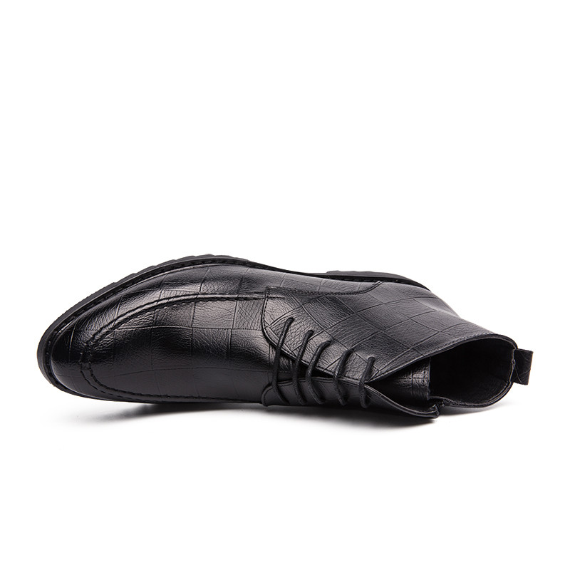 Bagudy Ανδρικές Μπότες Φόρεμα Παπούτσια Φόρεμα Δερμάτινα Χειμερινά Μποτάκια Αδιάβροχα Μοτοσικλέτας Ανδρικά Γαμήλια Παπούτσια Οξφόρδης 44