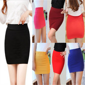 OL Women Candy χρώματα Σέξι κοντή φούστα Skinny Mini Bandage Hip φούστα YF034