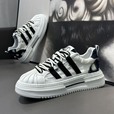 Nova muška ležerna sportska obuća Four Seasons Vulkanizirana obuća Sportska obuća za hodanje Ravnog dna Svestrane prozračne platnene cipele