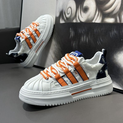 Nova muška ležerna sportska obuća Four Seasons Vulkanizirana obuća Sportska obuća za hodanje Ravnog dna Svestrane prozračne platnene cipele