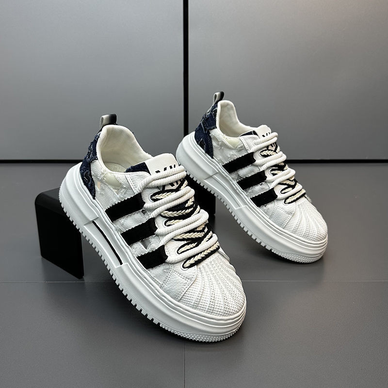 Nova muška ležerna sportska obuća Four Seasons Vulkanizirana obuća Sportska obuća za hodanje Ravnog dna Svestrane prozračne platnene cipele