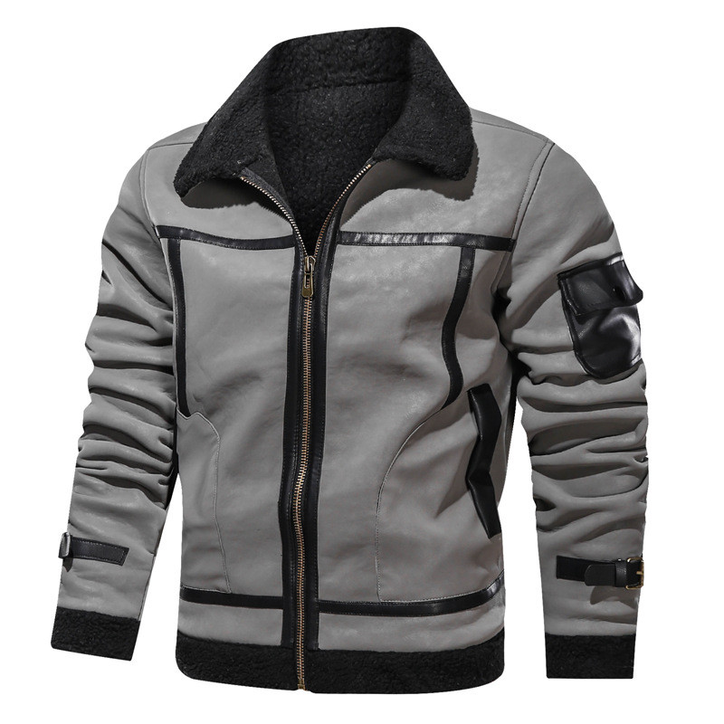 Ανδρικό παλτό με γούνινο μπουφάν Witer Slim Fat Vintage Casual Ανδρικά ρούχα Ανδρικά ρούχα AF772