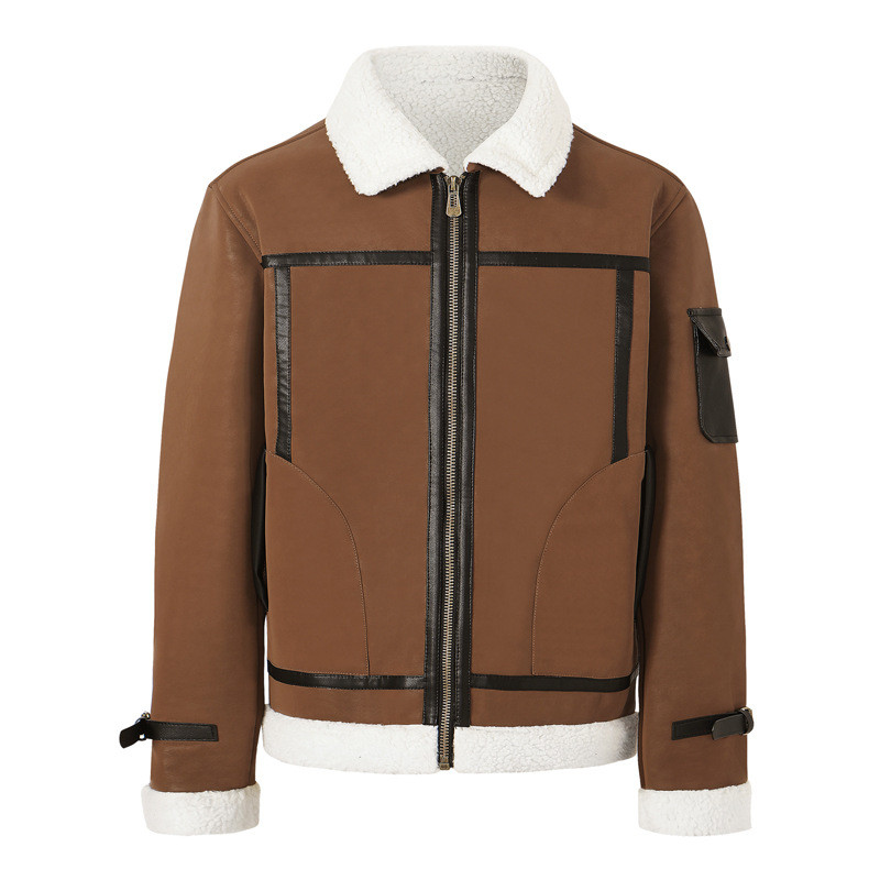 Ανδρικό παλτό με γούνινο μπουφάν Witer Slim Fat Vintage Casual Ανδρικά ρούχα Ανδρικά ρούχα AF772