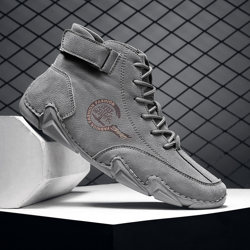 Zimske muške čizme Antilop kožne s krznom Gležnjače Muške čizme za slobodno vrijeme Održavaju toplinu Western čizme Muške ležerne tenisice Bota Masculina