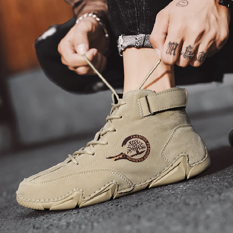 Zimske muške čizme Antilop kožne s krznom Gležnjače Muške čizme za slobodno vrijeme Održavaju toplinu Western čizme Muške ležerne tenisice Bota Masculina