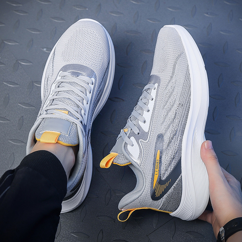 Διχτυωτό Casual Παπούτσια 2023 Νέα Ανδρικά Παπούτσια Αναπνεύσιμα Ανδρικά Αθλητικά Παπούτσια Μοντέρνα με κορδόνια Ελαφρύ μαύρο Walking μεγάλου μεγέθους ανδρικό παπούτσι τένις