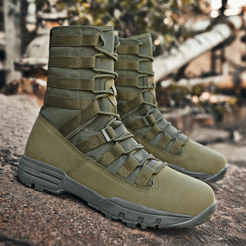 Νέες αδιάβροχες ανδρικές μπότες Tactical Military Μπότες ερήμου Hiking Camouflage Ανδρικές μπότες Desert Fashion Work Ανδρικά παπούτσια