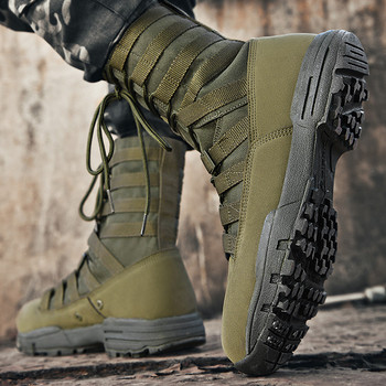 Νέες αδιάβροχες ανδρικές μπότες Tactical Military Μπότες ερήμου Hiking Camouflage Ανδρικές μπότες Desert Fashion Work Ανδρικά παπούτσια