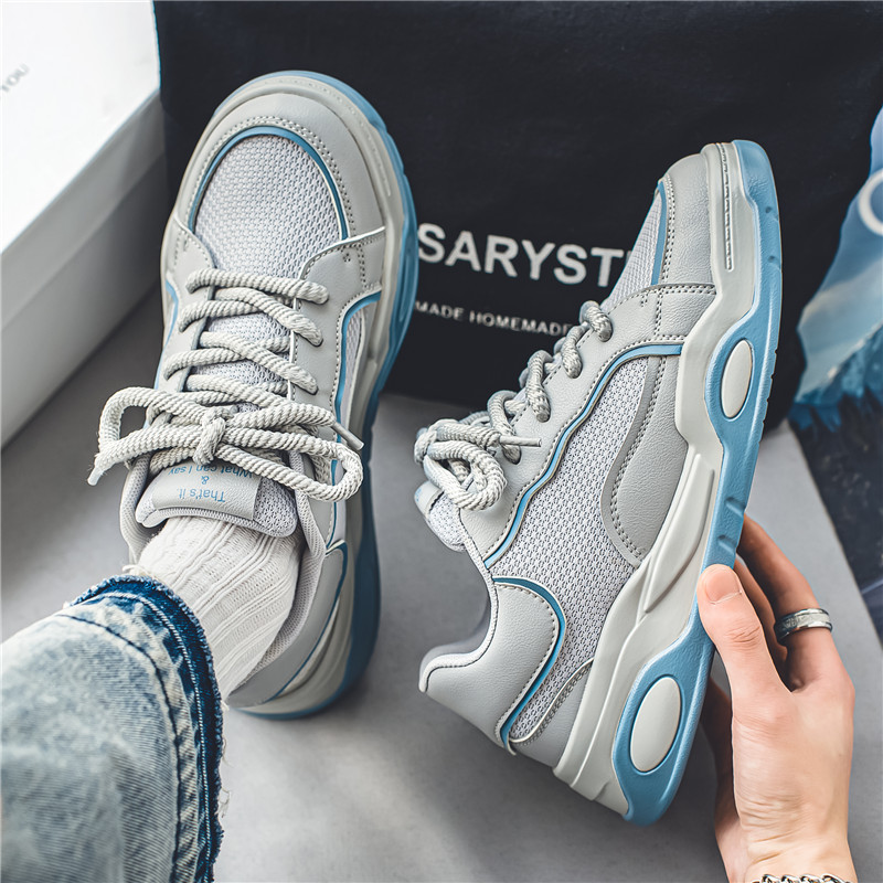 Muške tenisice Jednobojne muške cipele na vezanje 2023 Lagane cipele Muške ležerne cipele Muške sportske atletske cipele Jednobojne tenisice vel.