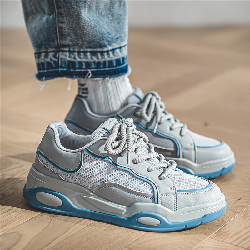 Muške tenisice Jednobojne muške cipele na vezanje 2023 Lagane cipele Muške ležerne cipele Muške sportske atletske cipele Jednobojne tenisice vel.