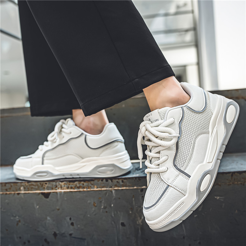 Muške tenisice Jednobojne muške cipele na vezanje 2023 Lagane cipele Muške ležerne cipele Muške sportske atletske cipele Jednobojne tenisice vel.