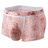 Bărbați Sexy Scrotum Bulge Boxer Slip Chiloți Transparenti Pantaloni scurți U Convex Husă Lenjerie de corp Chiloți respirabili