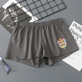 Muške Lion Dance Pattern Pamučno donje rublje Smiješne gaćice Široke bokserice Kratke hlače Meke strelice Hlače za mlade Prozračne gaće