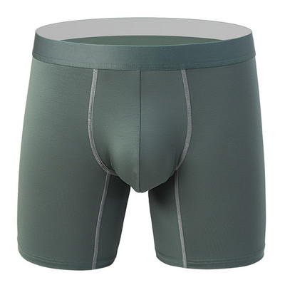 Ανδρικά σλιπ μπόξερ με μακριά πόδια Σώβρακο Αναπνεύσιμα σέξι σορτς U κυρτά μπαούλα πουγκί Φορούν ανθεκτικά επίπεδα εσώρουχα μπόξερ