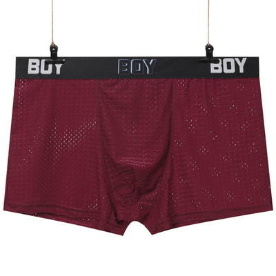 Pánske sexy boxerky, domáce šortky, sieťované priedušné super elastické boxerky, mužské mieškové vydutie, erotické boxerky, konvexné vrecko