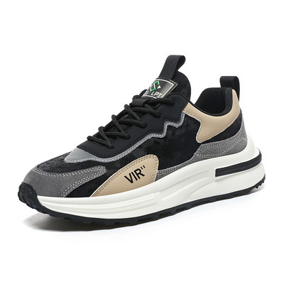 Nove proljetne ležerne muške tenisice na vezanje s debelim potplatom, modne neklizajuće, udobne, mekane podloge, prozračne cipele za sve za muškarce