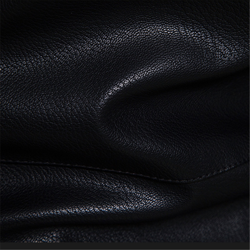 2022 PU Casual Δερμάτινο Μπουφάν Ανδρικά Fleece Μοτοσικλέτα Biker Slim Fit Outerwear Ανδρικά Δερμάτινα μπουφάν με γιακά με μασίφ βάση