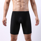 Ανδρικά σορτς μπόξερ από μεταξωτό πάγο με διχτυωτό εσώρουχο αναπνεύσιμο σώβρακο Quick Dry Lengthening Wear Resistant Boxers σλιπ