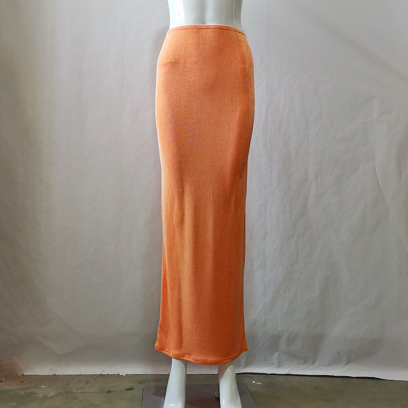 Μασίφ γυναικεία φούστα Y2k ρετρό ίσιες φούστες Maxi E-girl 2000s Harajuku Αισθητική ψηλόμεση Skinny Streetwear Bodycon φούστα