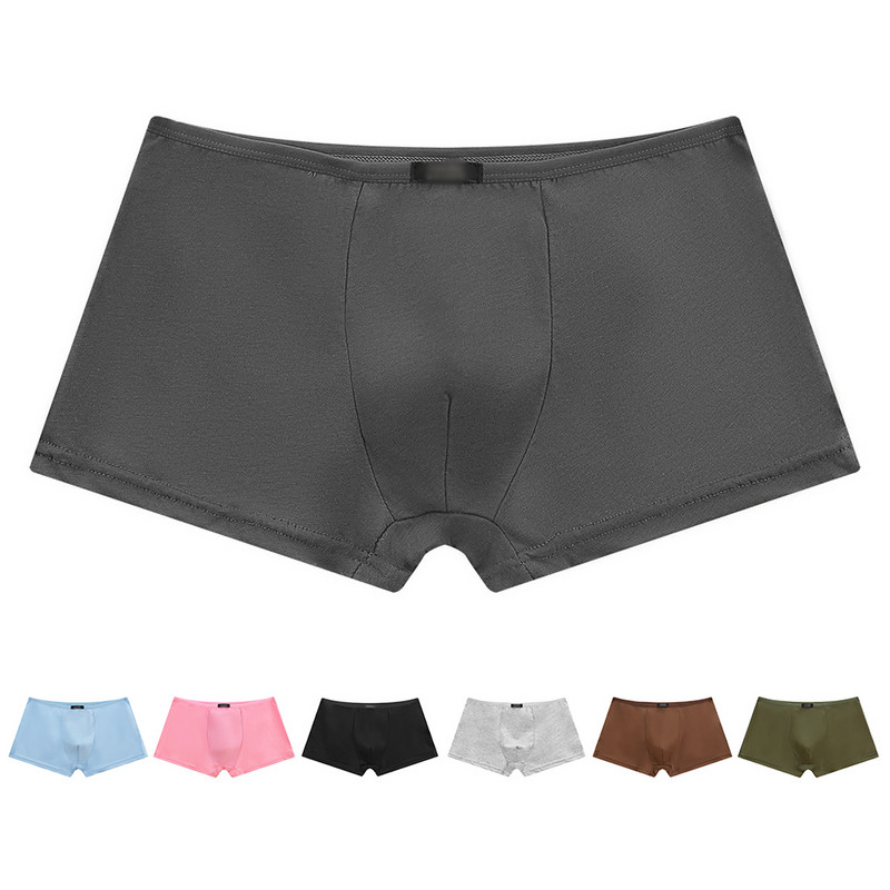 Σέξι σορτς U Convex Pouch Ανδρικά Εσώρουχα Boxer Σλιπ Ερωτικά Εσώρουχα Μασίφ κυρτή θήκη Comfort Fashion Χαμηλό εσώρουχο