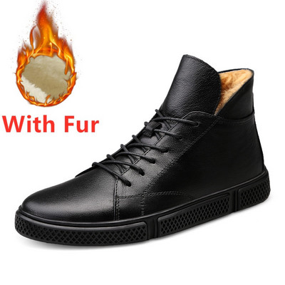 Pantofi de iarnă pentru bărbați Cizme de modă din pentru bărbați Cizme de zăpadă ocazionale pentru bărbați Pantofi casual pentru bărbați Cizme de top Tenis Masculino